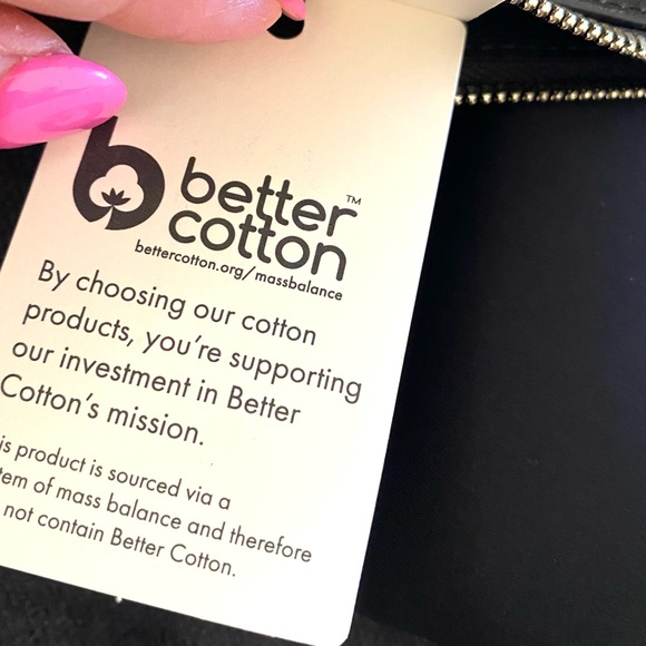 Ted Baker London Vivtora Leather Trim Cotton Canvas Wristlet Clutch NWT - Picture 9 of 9